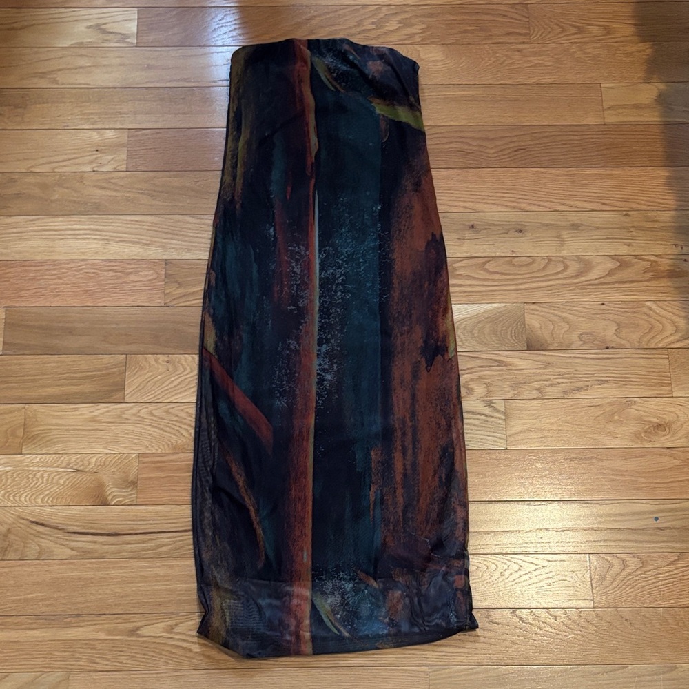 Mesh Midi Tube Dress